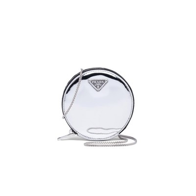 PRADA GLOSSY LEATHER MINI CLUTCH 1NR003  (12*12*2cm) 